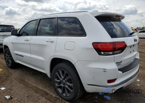 2018 Jeep Grand Cherokee Overland z USA, uszkodzony, nr VIN 1C4RJFCG5JC108159